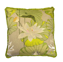 Load image into Gallery viewer, Aquatic Garden Embroidered Pillow
