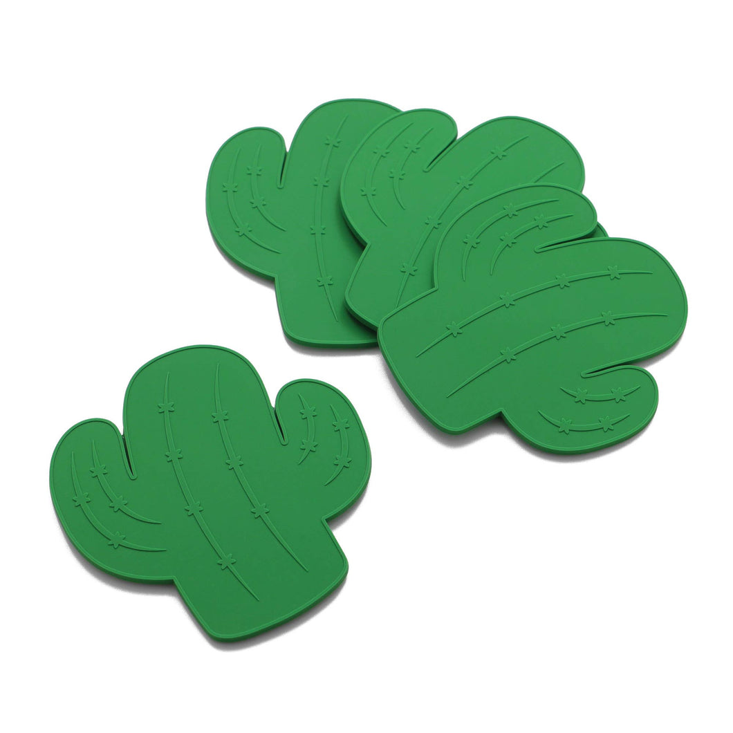 Cactus Silicone Coaster S/4