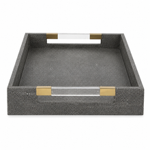 Load image into Gallery viewer, Gray Shagreen Tray
