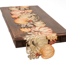 Load image into Gallery viewer, Pumpkin Embroidered Table Runner

