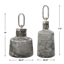 Load image into Gallery viewer, Textured Leaf Bottles- S/2
