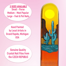 Load image into Gallery viewer, Desert Oasis Crystal Nail File
