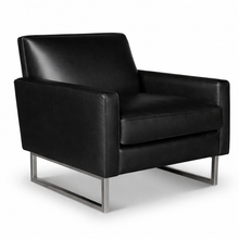 Load image into Gallery viewer, Jackson Black Leather Chair
