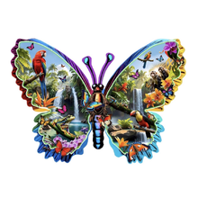 Load image into Gallery viewer, Forest Creatures Shape Puzzle 1000pc
