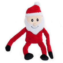 Load image into Gallery viewer, Holiday Crinkle Santa Dog Toy
