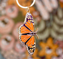 Load image into Gallery viewer, Monarch Butterfly Metal Keychain
