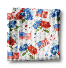 Load image into Gallery viewer, Patriotic Hydrangeas Kitchen Dish Towel
