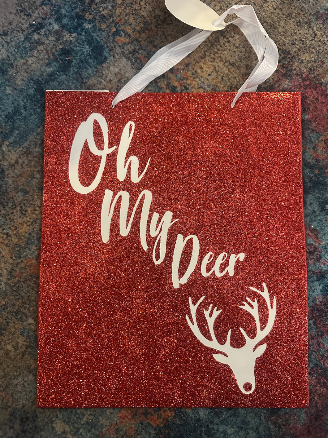 Oh My Deer Glitter Gift Bag