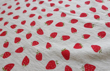 Load image into Gallery viewer, Strawberry Hand Printed Dish Towel
