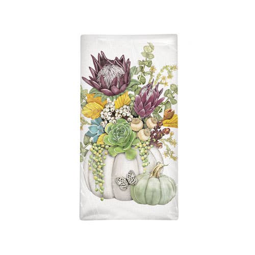 Succulent Pumpkin Dish Towel