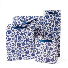 Load image into Gallery viewer, Porcelain Blue Floral Gift Bag Collection
