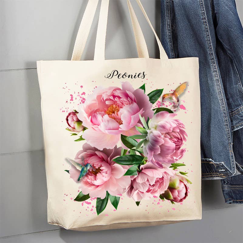 Spring Garden Canvas Tote Bag