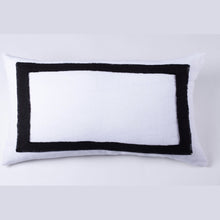 Load image into Gallery viewer, Brady Ivory &amp; Black Linen Bedding Collection
