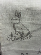 Load image into Gallery viewer, Metallic Silver Bunny Table Runner
