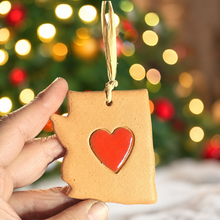 Load image into Gallery viewer, Arizona State w/ Red Heart Ornament
