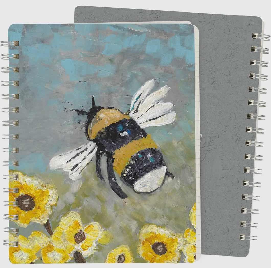 Flying Bee Spiral Notebook