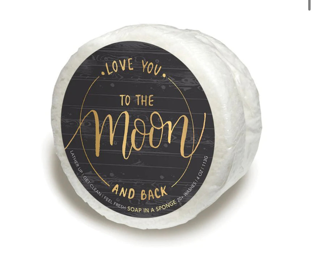 Love You To The Moon Shower Sponge