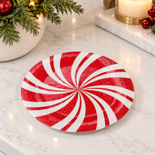 Load image into Gallery viewer, 6” Melamine Peppermint Plate
