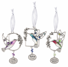 Load image into Gallery viewer, Hummingbird Glass Charm Collection
