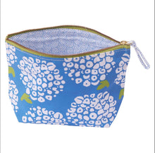 Load image into Gallery viewer, Blue Hydrangea Canvas Pouch
