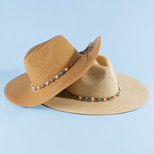Load image into Gallery viewer, Starfish Beaded Band Straw Hat Collection
