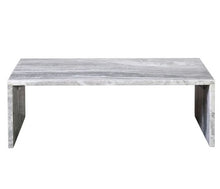 Load image into Gallery viewer, Light Gray Marble Coffee Table
