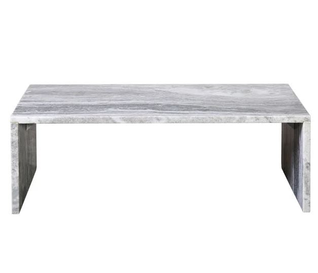Light Gray Marble Coffee Table