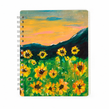 Load image into Gallery viewer, Sunflower Fields Spiral Notebook
