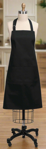 Solid Black Hostess Apron