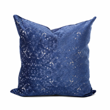 Load image into Gallery viewer, Sapphire Velvet Blue Accent Pillow
