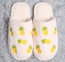 Load image into Gallery viewer, Luxury Pineapple House Slippers- S/M
