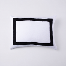 Load image into Gallery viewer, Brady Ivory &amp; Black Linen Bedding Collection
