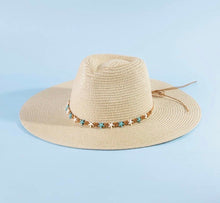 Load image into Gallery viewer, Starfish Beaded Band Straw Hat Collection
