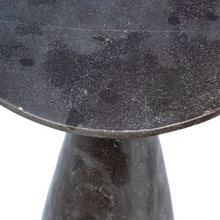 Load image into Gallery viewer, Charcoal Gray Stone Round Side Table
