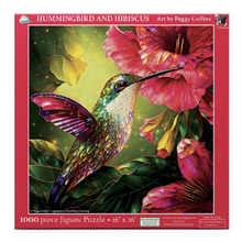 Load image into Gallery viewer, Hummingbird &amp; Hibiscus Puzzle 1000pc
