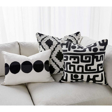 Load image into Gallery viewer, Black Dot Pillow
