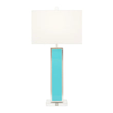 Load image into Gallery viewer, Clair Calypso Turquoise Table Lamp
