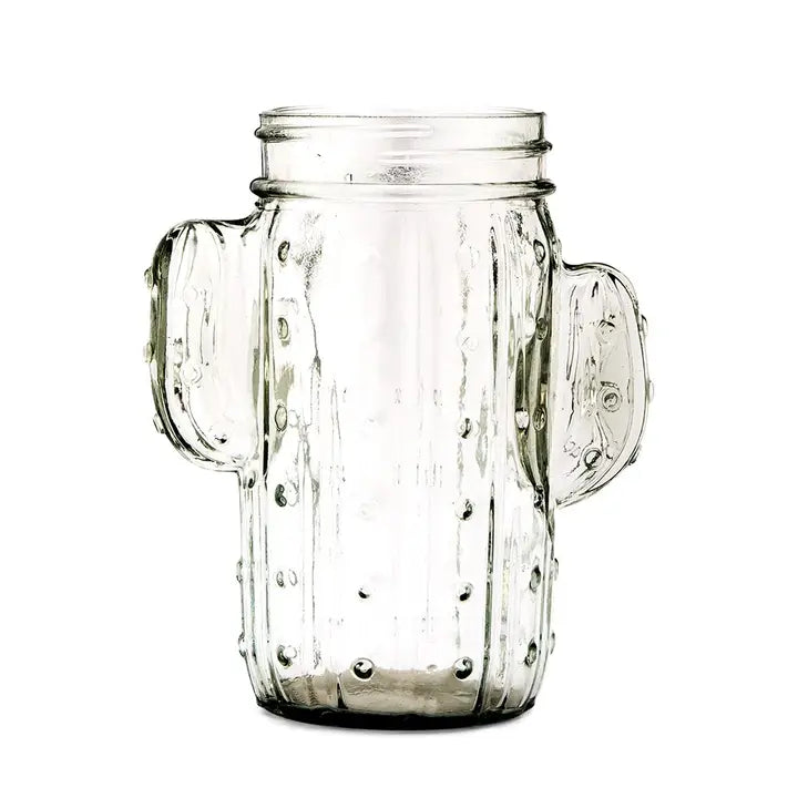 Cactus Mason Jar Drinking Glass 12 oz. – Distinctive Interiors and Design