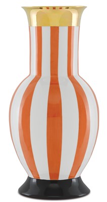 Coral Striped Vase Collection