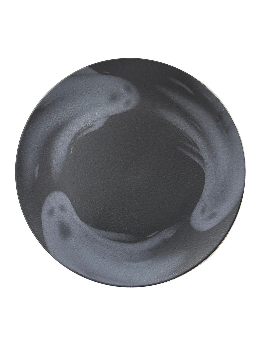 Set of 4 Black Ghost Plates