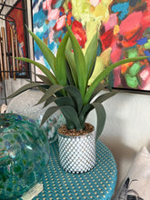 Load image into Gallery viewer, White Silver Vase Faux Aloe Plant Outdoor
