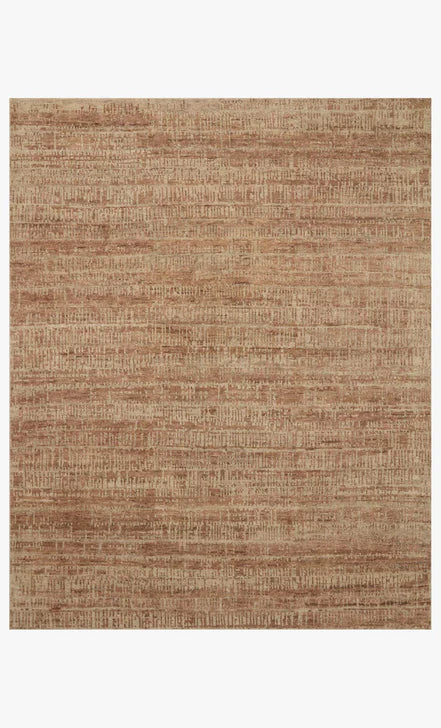 Blush/ Sand Hand Knotted 100% Wool Rug
