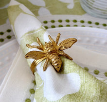 Load image into Gallery viewer, Gold Bee Napkin Ring
