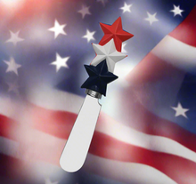 Load image into Gallery viewer, 3 Star patriotic Cheese Spreader
