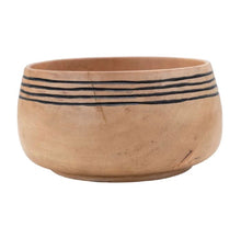 Load image into Gallery viewer, Mango Wood Bowl w/ Stripes Collection
