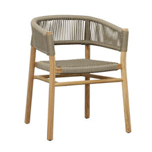 Load image into Gallery viewer, Indoor/Outdoor Teak Wood w/ Synthetic Rope Dining Chair
