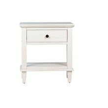 Load image into Gallery viewer, Acacia Wood Whitewash Finish Nightstand/Table
