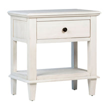 Load image into Gallery viewer, Acacia Wood Whitewash Finish Nightstand/Table
