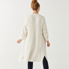 Load image into Gallery viewer, Chalet Ribbed Duster- Winter White
