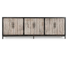Load image into Gallery viewer, Travertine &amp; Reclaimed Wood Sideboard
